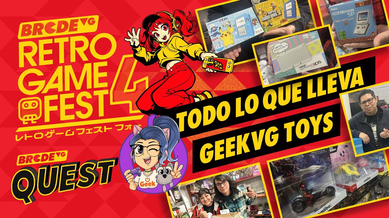 ¿Qué lleva GEEKVG TOYS a RETRO GAME FEST 4?