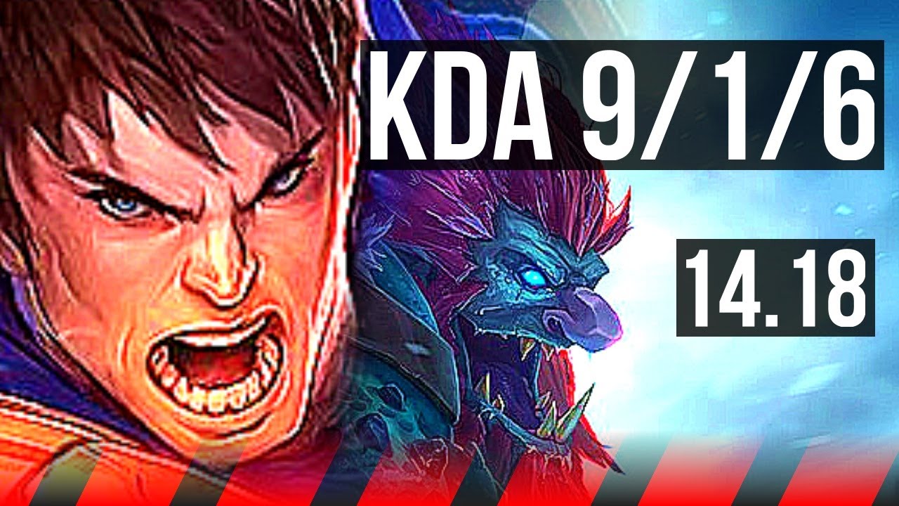 GAREN vs TRUNDLE (TOP) | 9/1/6, 67% winrate, Godlike | EUW Master | 14.18