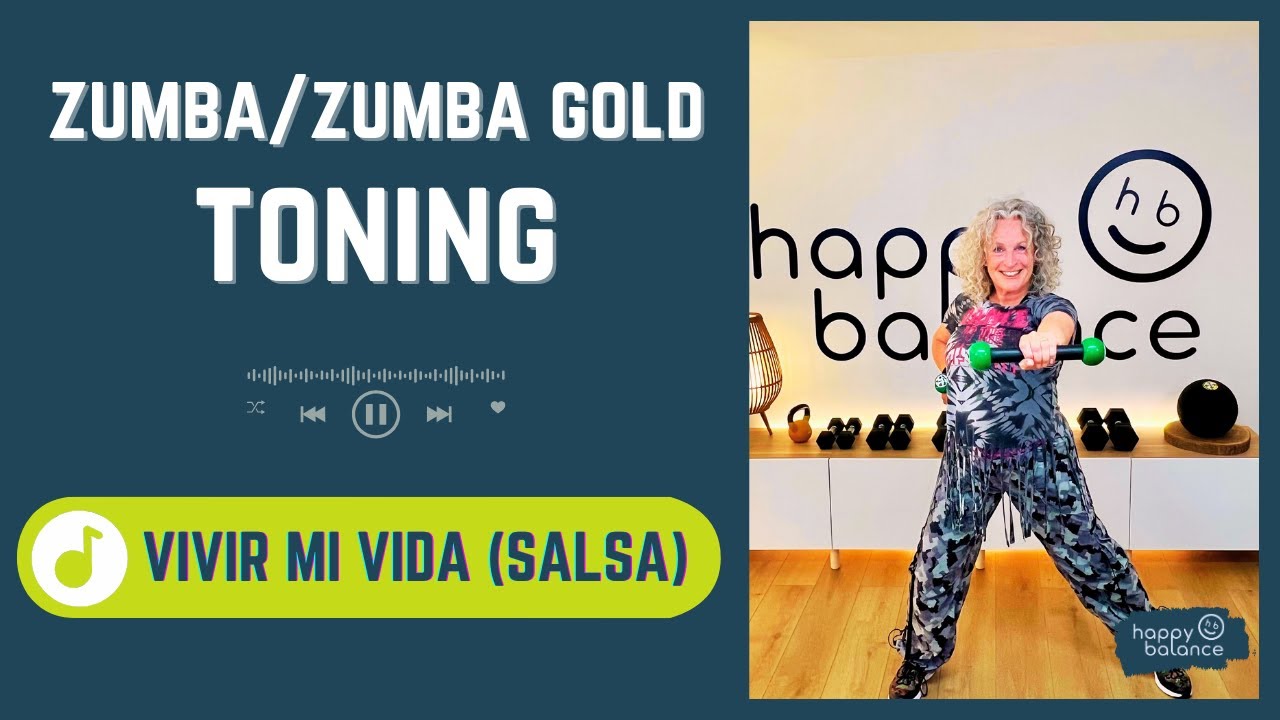'VIVIR MI VIDA' (SALSA) | ZUMBA® TONING | ZUMBA GOLD® TONING | Salsa with Toning Sticks
