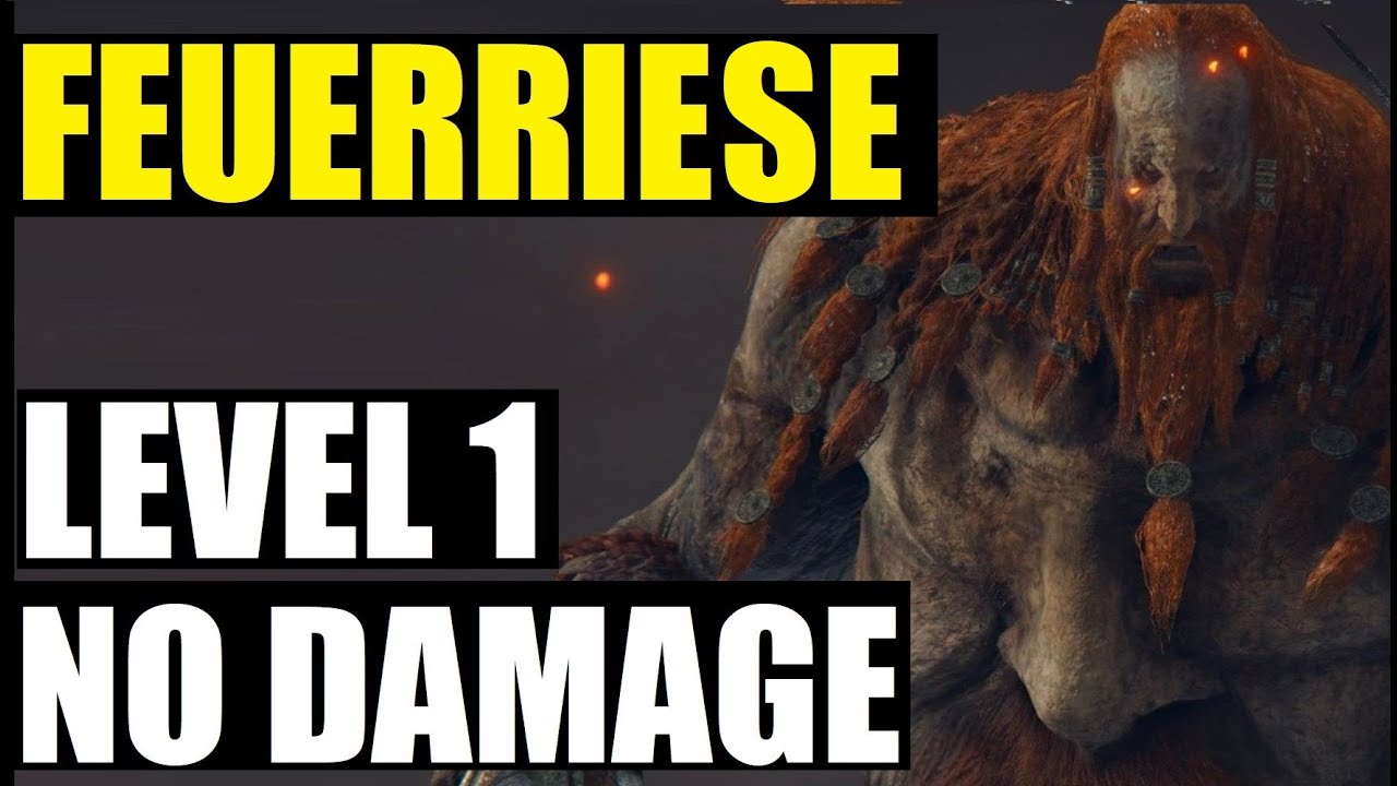Elden Ring - FEUERRIESE (LEVEL 1 - NO DAMAGE) - Melee Only/No Summons