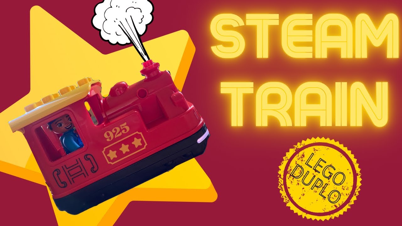 LEGO duplo Steam train - 10874 - unbox, build and play with lego train