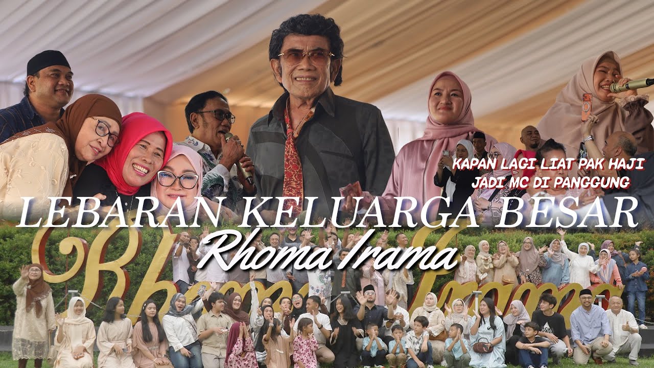 KUMPUL KELUARGA BESAR RHOMA IRAMA RAYAKAN LEBARAN, MERIAH!