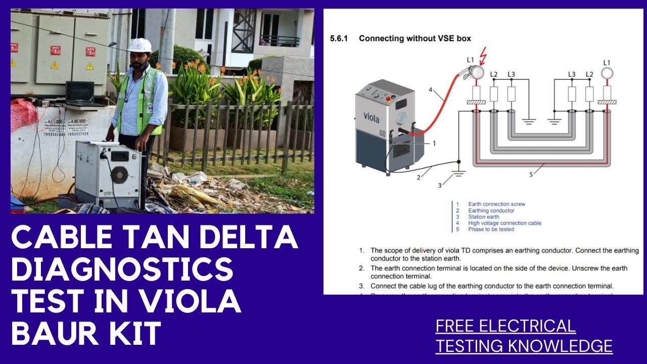 6.6kv cable tan delta testing with BAUR kit | how create program in BAUR | RUN program #cabletest