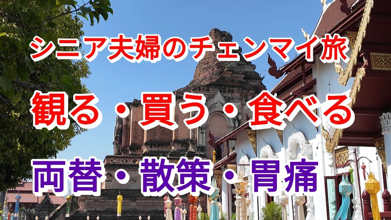 【妻も満足のチェンマイ旅】人気観光地！ショッピング！人気カフェ・タイ料理！・高レート両替所！・２万歩・胃痛！