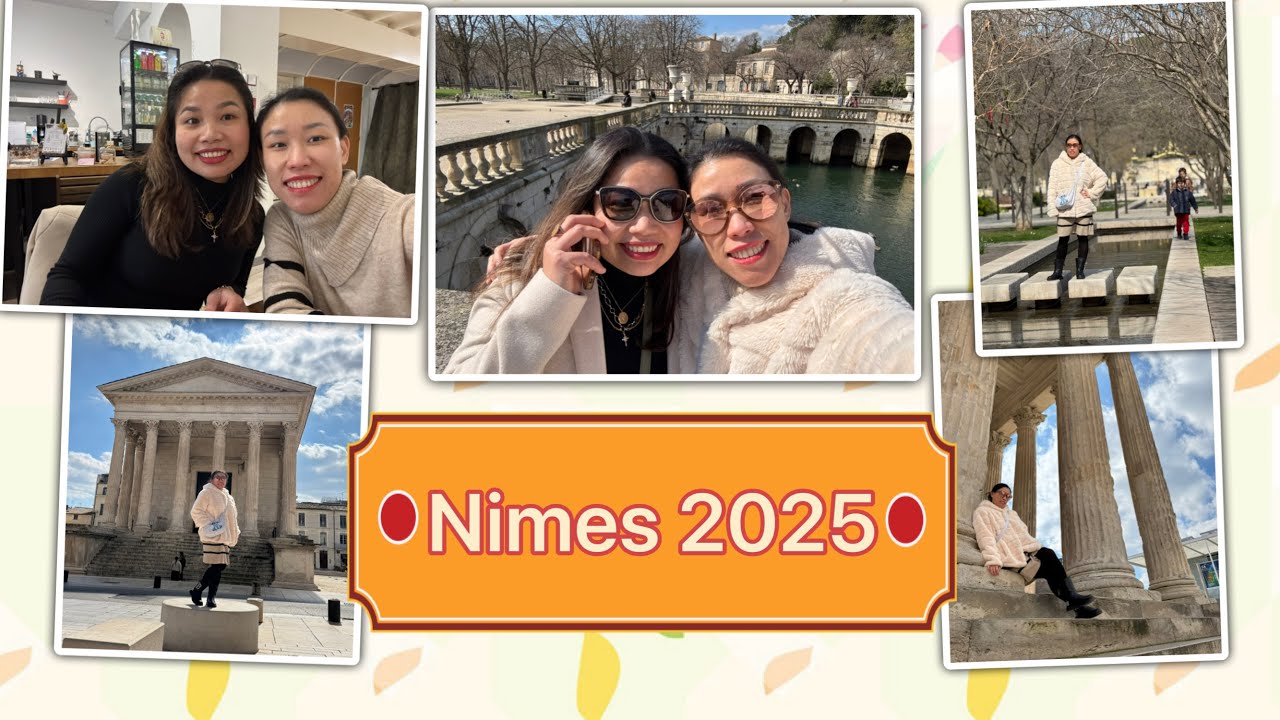 Nimes 2025 ||983|| Lần đầu đến Jardin de La Fontaine - Maison Carrée và Đấu Trường La Mã Cổ Đại