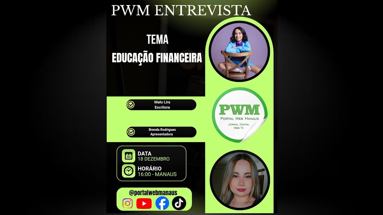 ✅ Ao vivo com Tema: EDUCAÇÃO FINANCEIRA