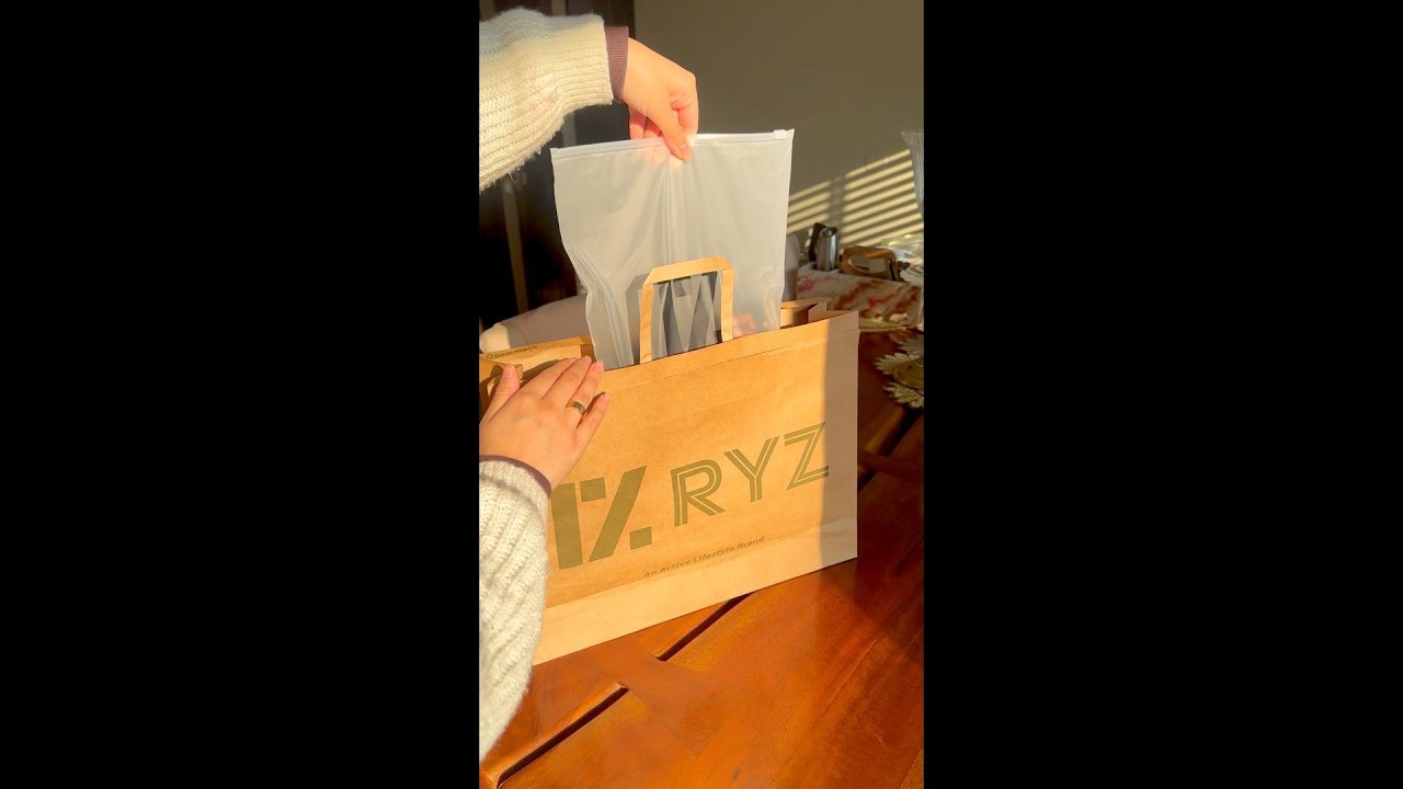 Quiet Luxury Activewear Unboxing | Minimalist, Reusable Packaging | RYZ