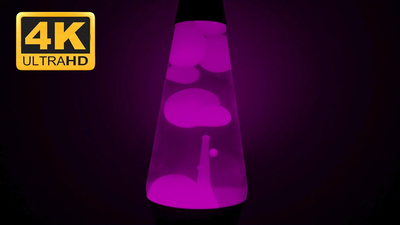 Purple Lava Lamp With Celestial White Noise | 4K 4 Hour Ambient Noise For Sleep, Relaxation, Focus