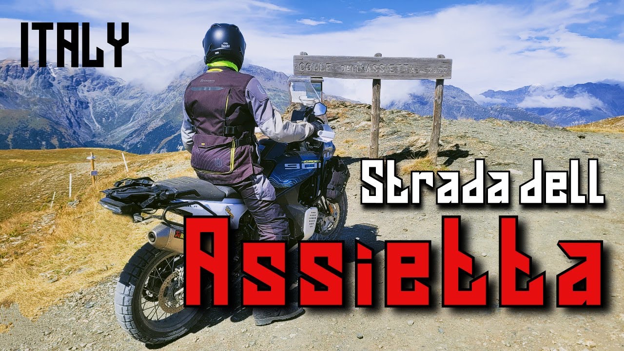 Husqvaran 901 on Strada dell´Assietta. Italy