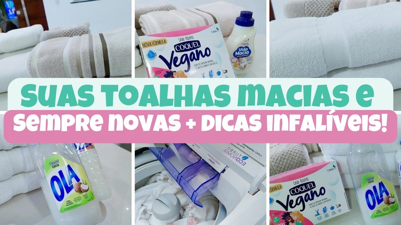 COMO TIRAR MAL CHEIRO E MANCHAS DAS TOALHAS| DICAS QUE NINGUÉM TE CONTA!!!