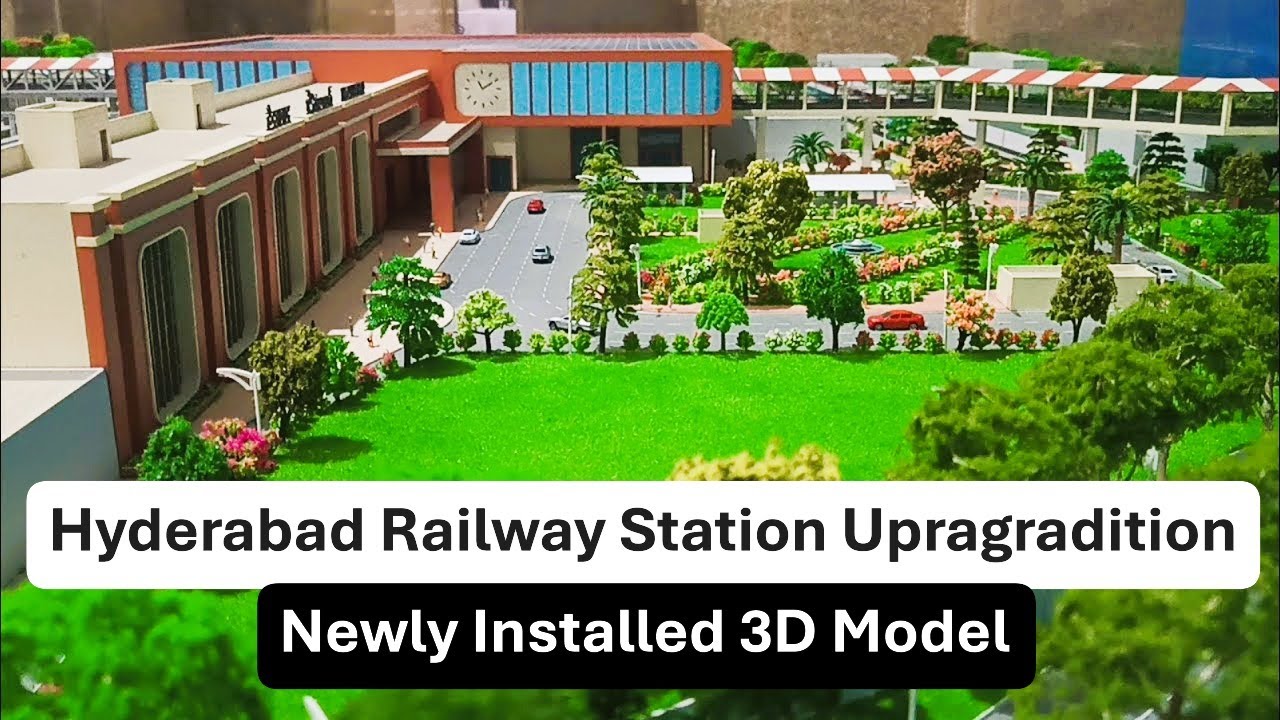Hyderabad Railway Station Upgradation / Redevelopment: Visual of 3D Model