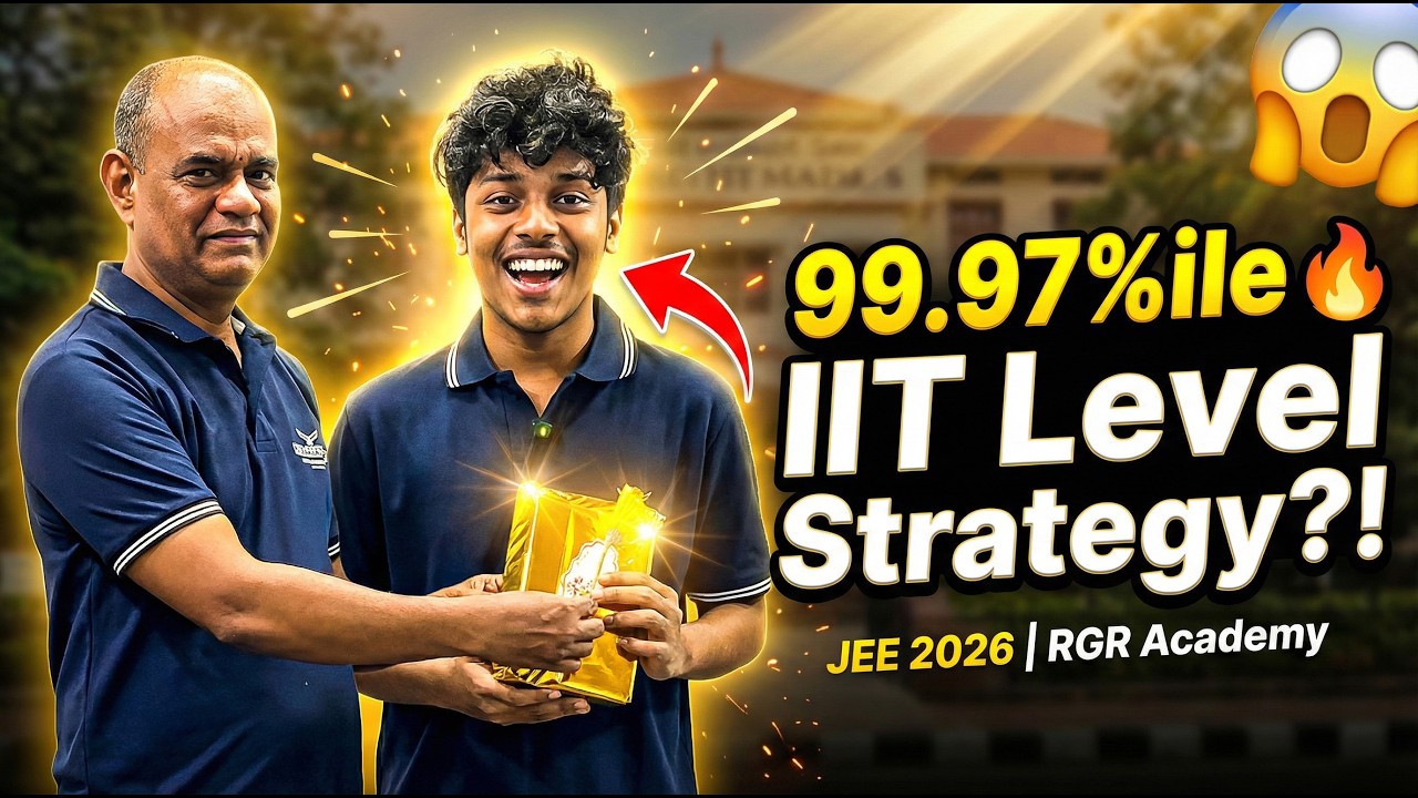JEE Main 2026 Result 🔥 99.97 Percentile Strategy | JEE Main Topper Study Plan | RGR ACADEMY