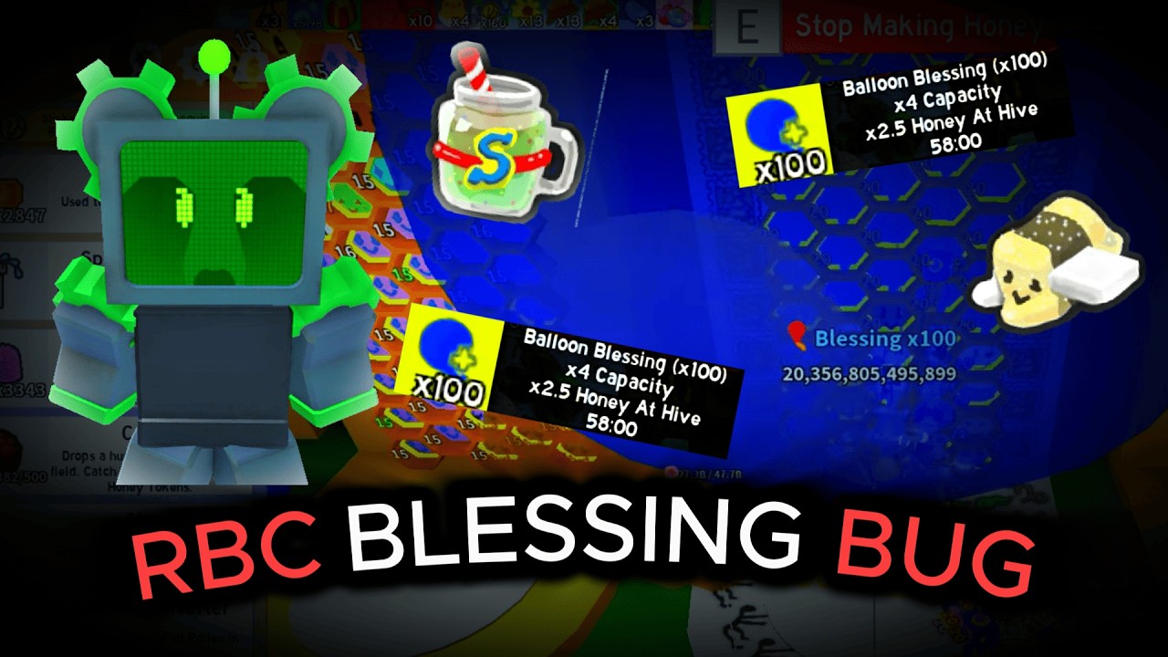 🐝ГАЙД на x100 BALLOON BLESSING! 🫨| RBC BALLOON BLESSING BUG 😍😊 | Bee Swarm Simulator 🐝