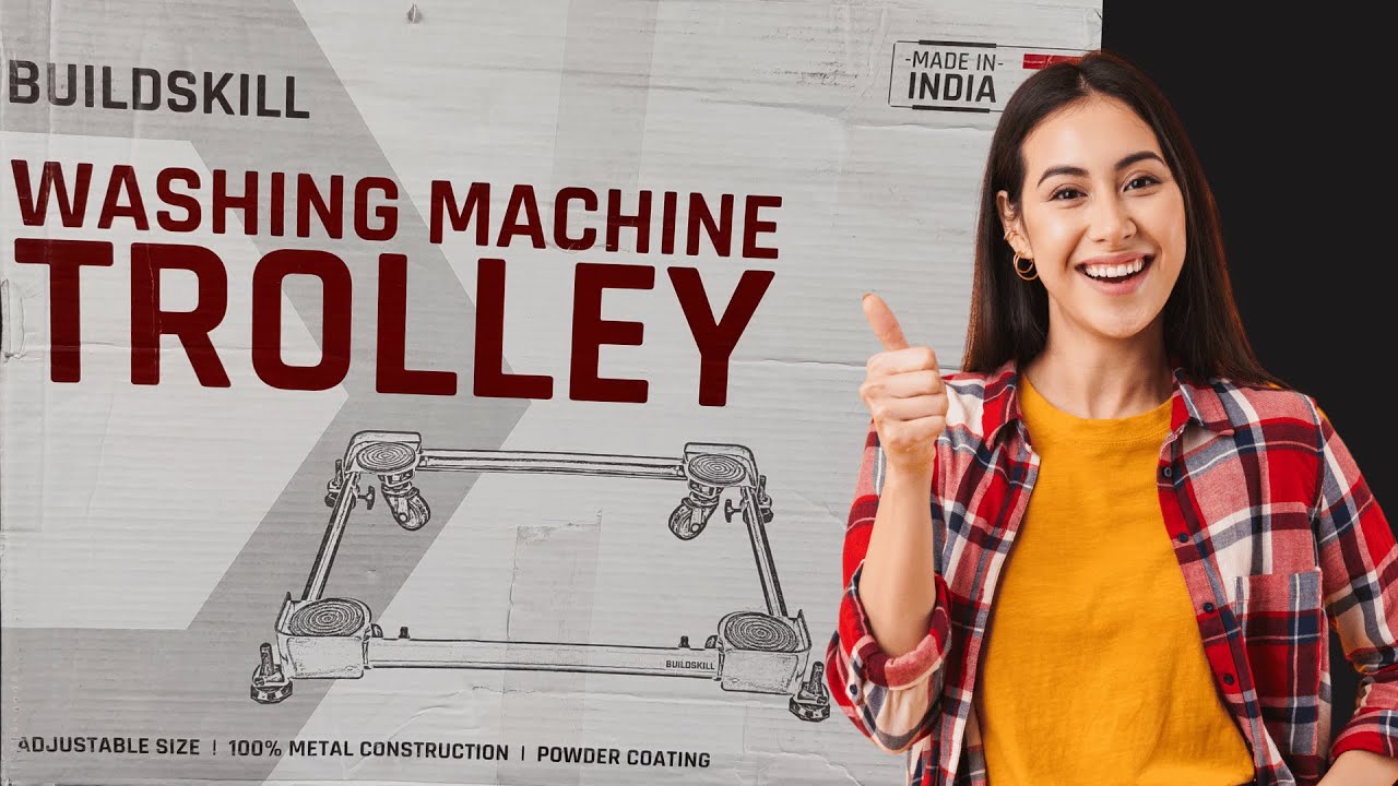 Best Washing Machine Stand With Wheels | BUILDSKILL Washing Machine Trolley Stand | Unboxing  Review