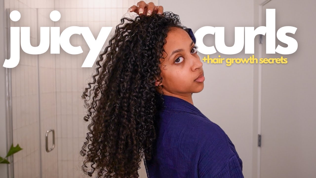 The only video you need to get juicy curls ➰ | Hair growth secrets, fav Products, & healthy curls |