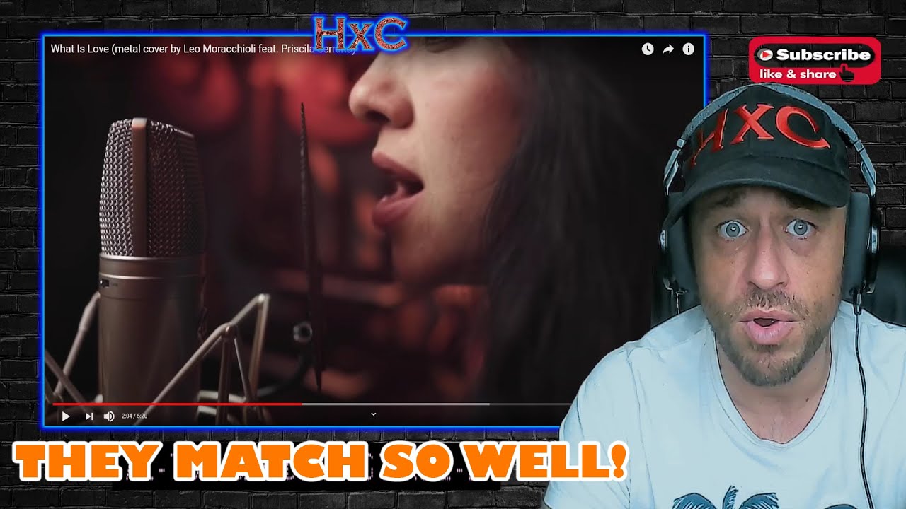 What Is Love (metal cover by Leo Moracchioli feat. Priscila Serrano) Reaction!