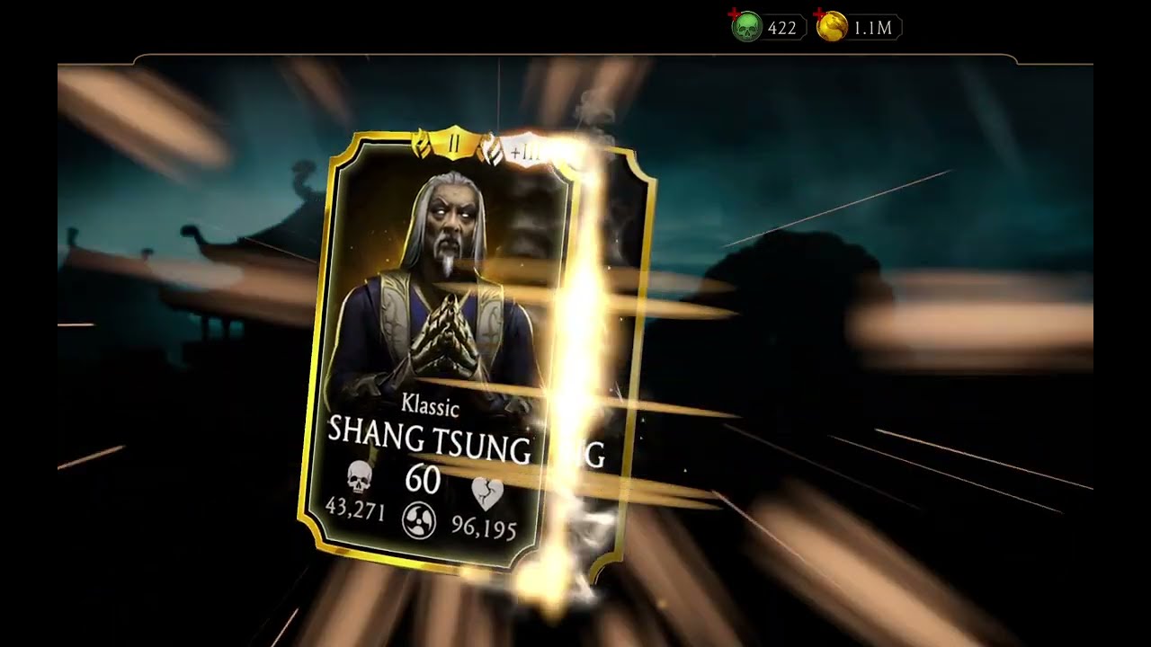 MORTAL KOMBAT MOBILE Klassic Shang Tsung Ascension Maxed Out Fusion 15 Character 
