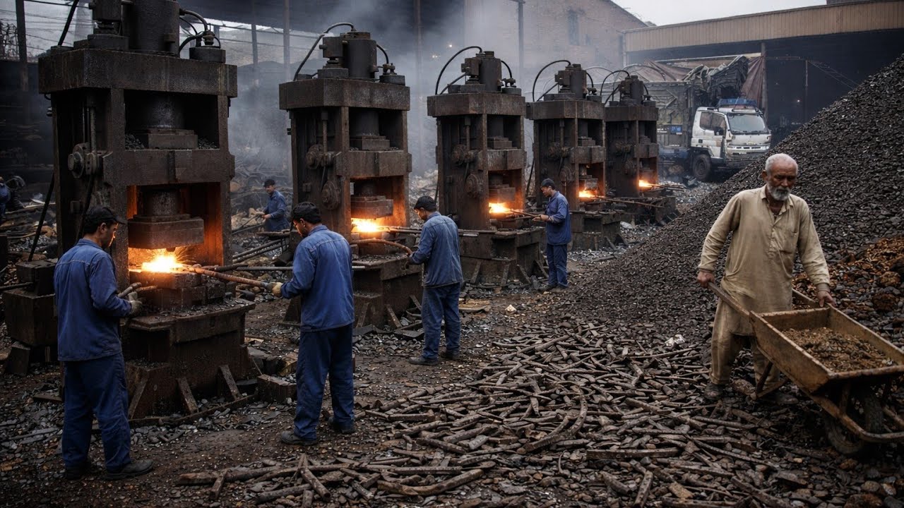 "No Safety At All" How Biogas Pellets and Farming Tools Are Made in a Factory!