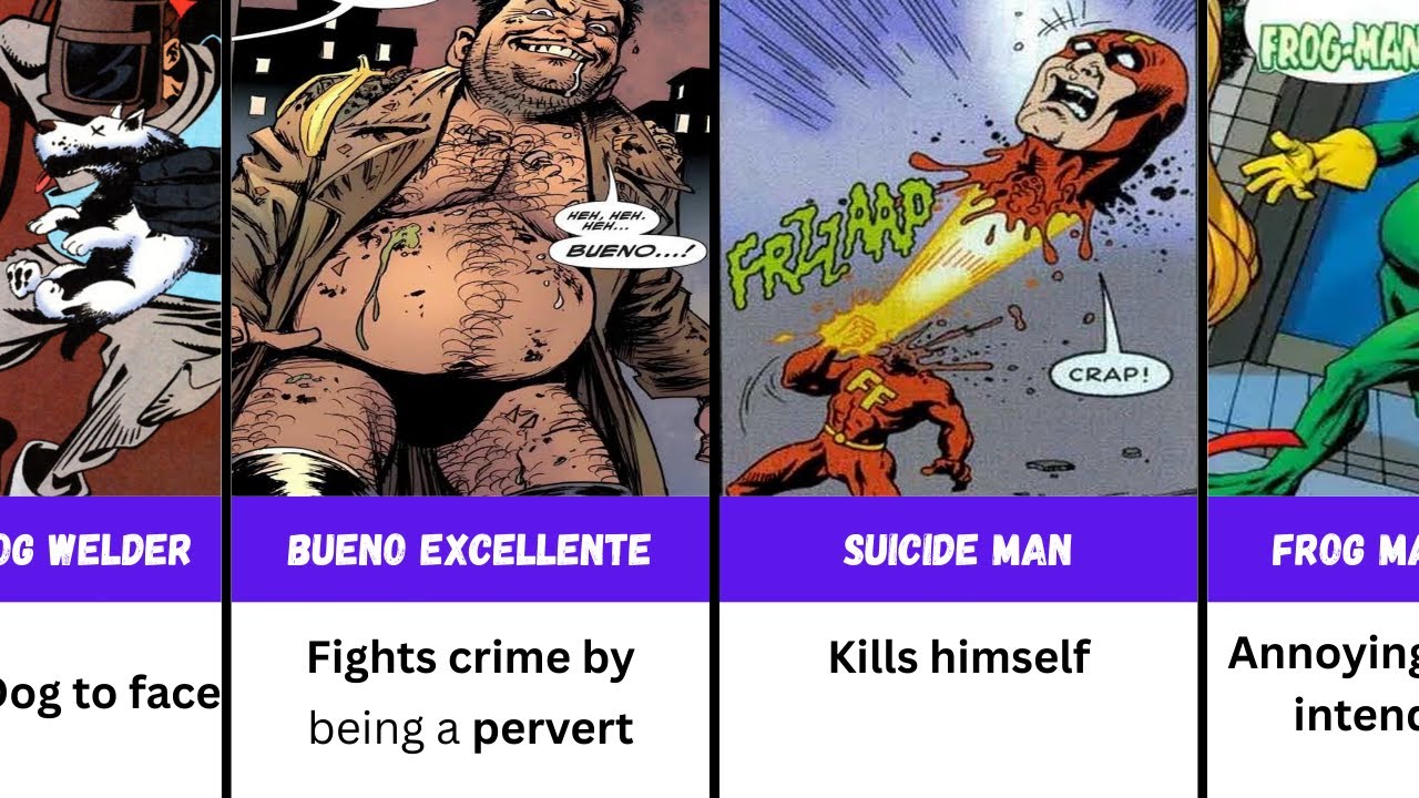 Silliest DC & Marvel Characters Ever Created