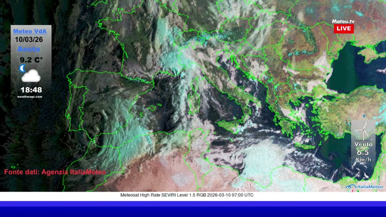 Aosta - Valle d'Aosta - meteo 10 marzo 2026
