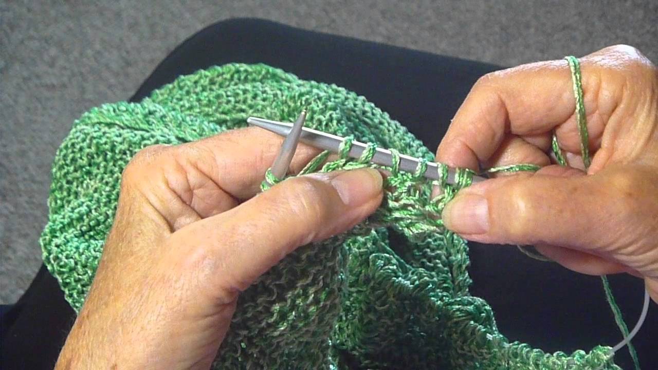 KNIT EYELET EDGING