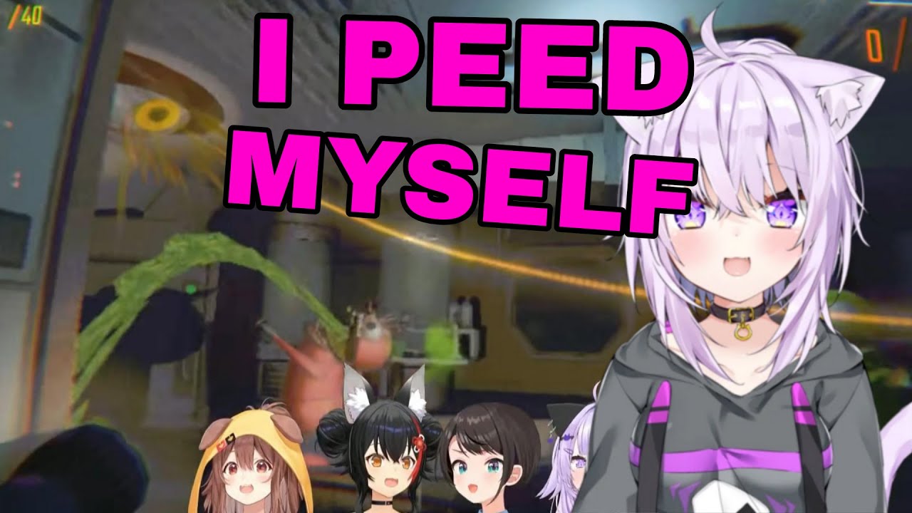 Nekomata Okayu Peed Herself From Chaotic Puke Monster | R.E.P.O [Hololive/Sub]