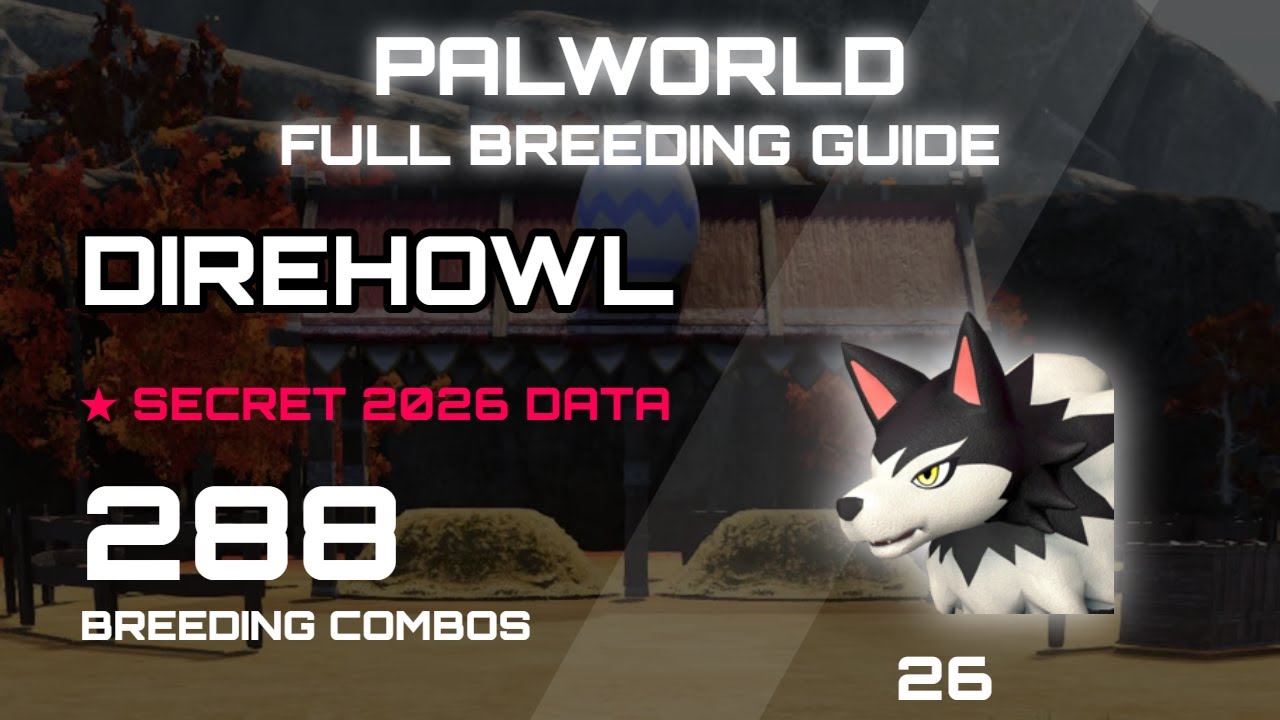 PALWORLD DIREHOWL FULL BREEDING GUIDE
