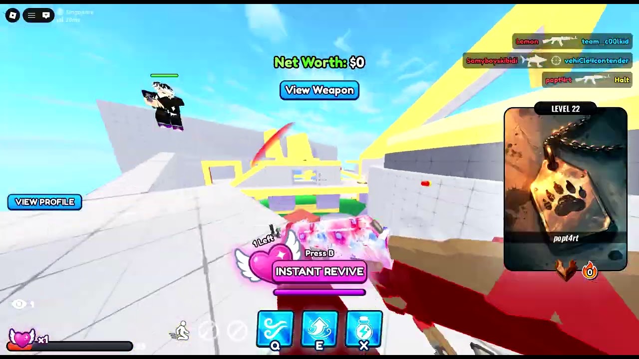 Testing the tralalelo gun (roblox hypershot)