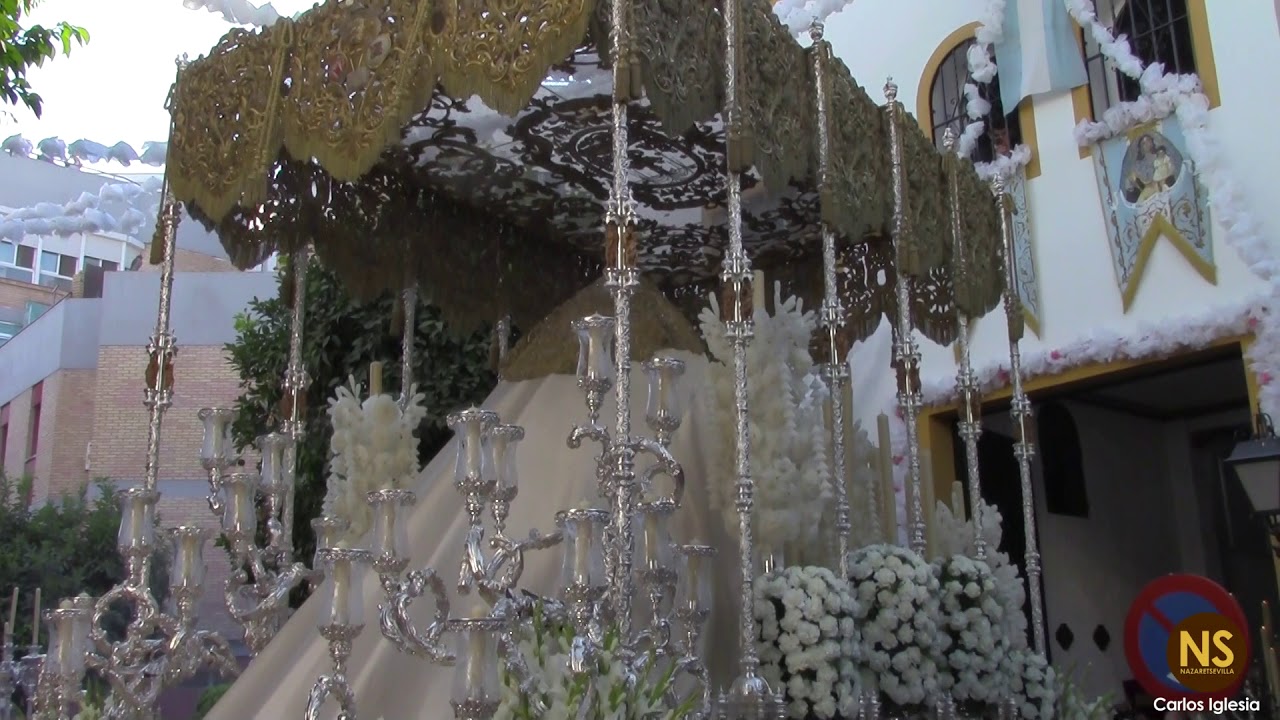 Virgen de la Salud en el Rosario del Barrio León. Traslado para su coronación. Sevilla, octubre 2017