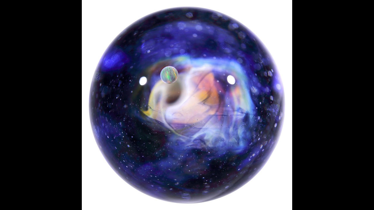 54mm Crab Nebula Galaxy Glass Marble 星雲状宇宙ガラスマーブル - オブジェ  no.M273