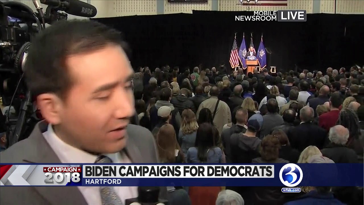 VIDEO: Former VP Biden stumps for Democrats in Hartford