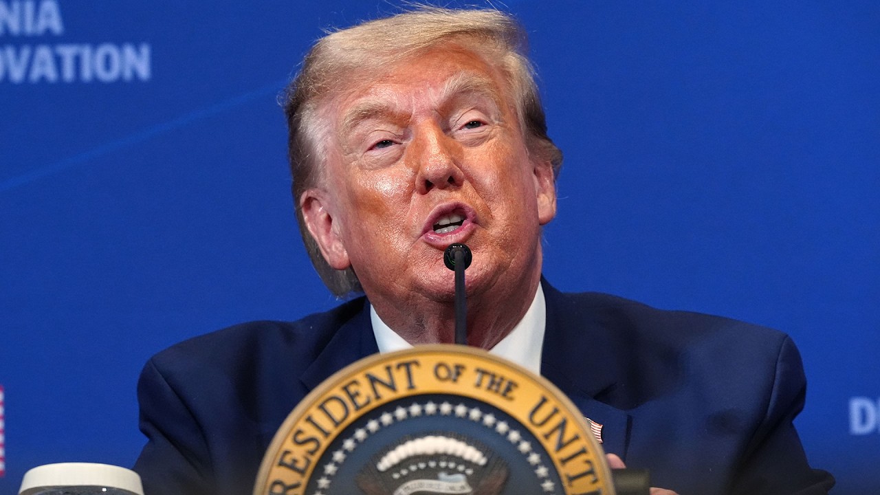 U.S. President Donald Trump addresses the nation on elections