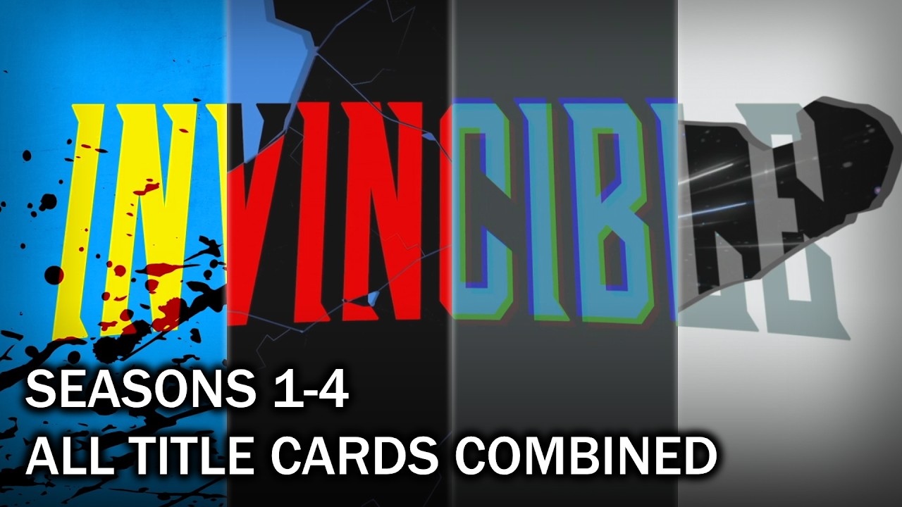 Invincible All Title Cards COMBINED (Seasons 1-4)