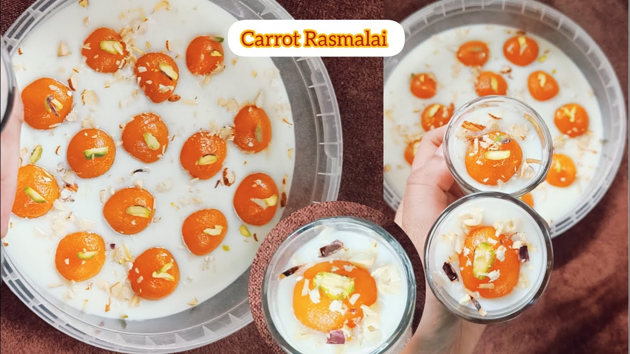 ابھی تک کوشش نہیں کیا تو ہے رمضان زرور کوشش کرنا#rasmalai #trending #carrot #ramadan  #food #dessert
