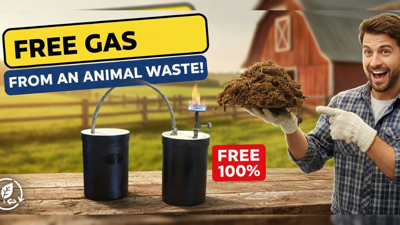 🔥 100% FREE! | How to Produce Methane Gas (Biogas) at Home? Project That Saves Energy Bills 💰