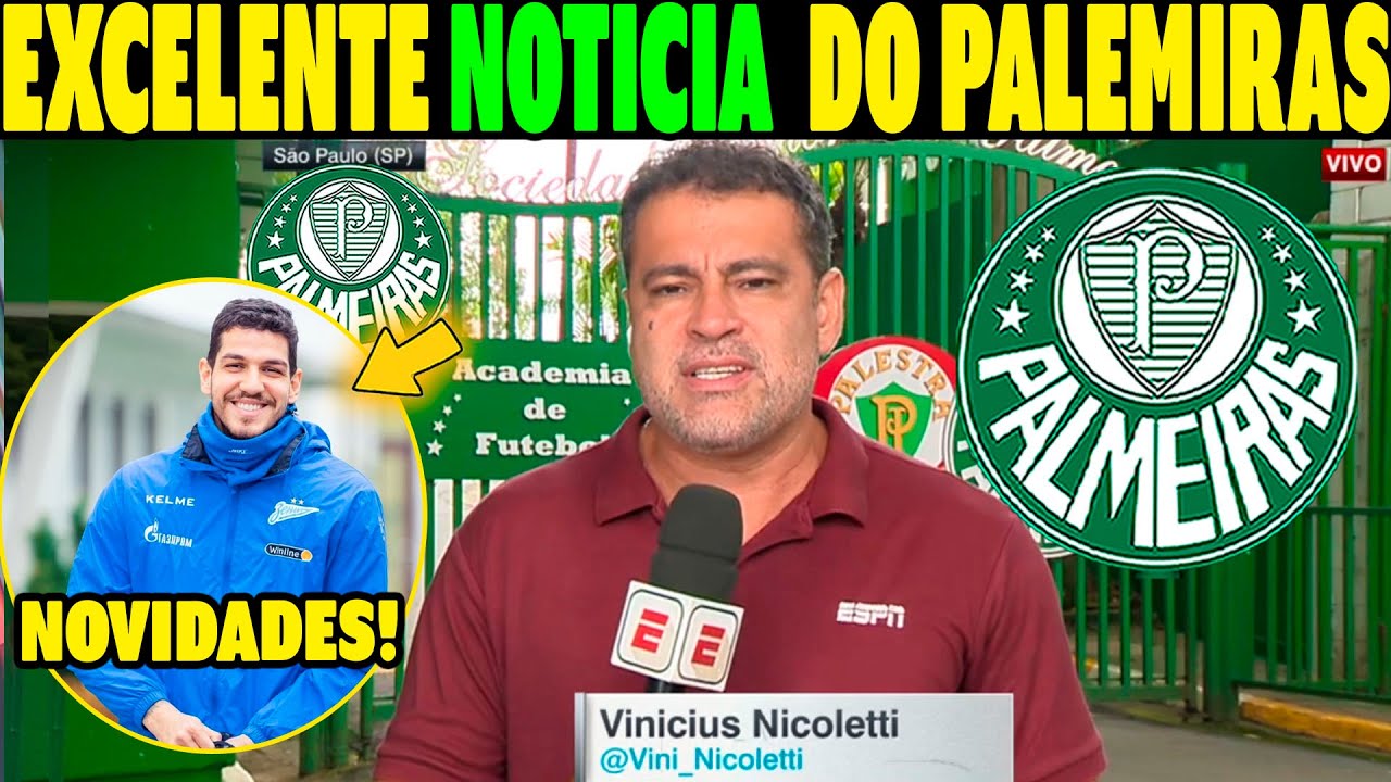 SEGUNDA-FEIRA MOVIMENTADA NO PALMEIRAS! NICOLETTI ATUALIZOU O VERDÃO! ÚLTIMAS NOTICIAS DO PALMEIRAS