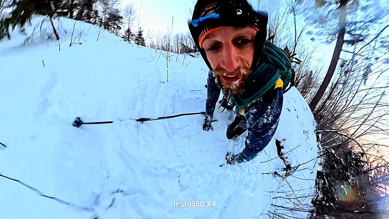 Crazy backcountry lines in mission creek Duluth Minnesota 
