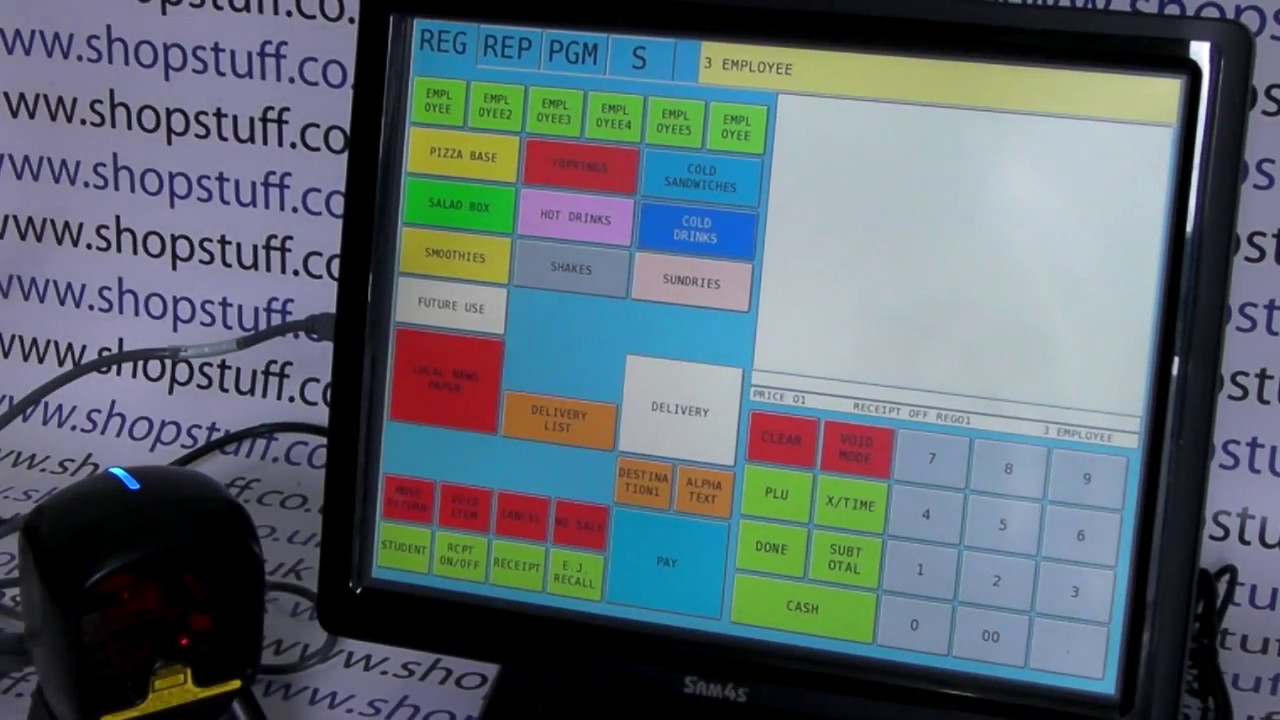 SAM4S SPS-2200 Retail Touchscreen Till System / Sam4S SPS-22000 / Sam4s SPS2200
