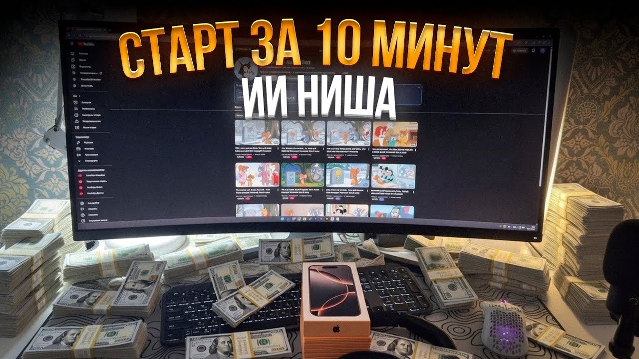 НОВАЯ ИИ НИША Ютуб: 10.000$ на Музыке За 10 Минут (Без воды)