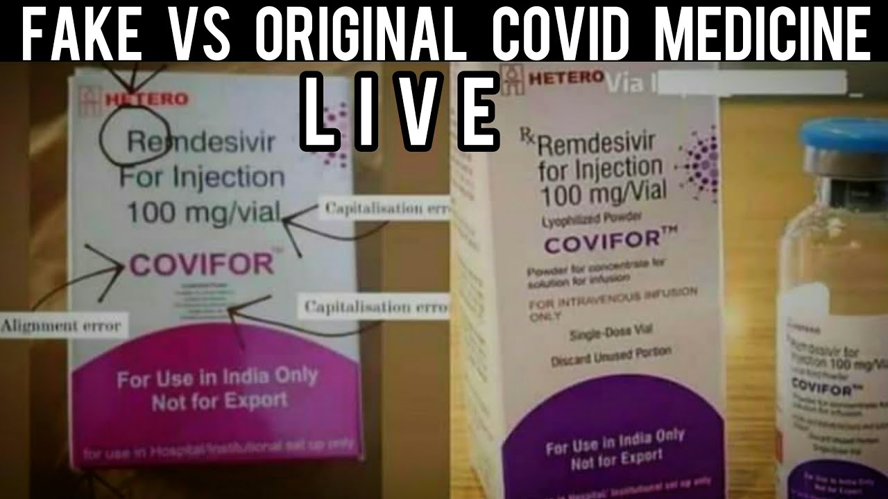 Fake VS Original Covid Medicine Remdesivir Tamil | LIVE