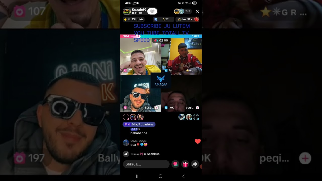 Kozaku me çunat Live momenti plasjes se sherrit 