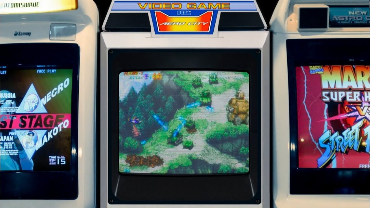 Sega Aero City Candy Cab - Realistic Arcade Bezels for Mame (Horizontal)