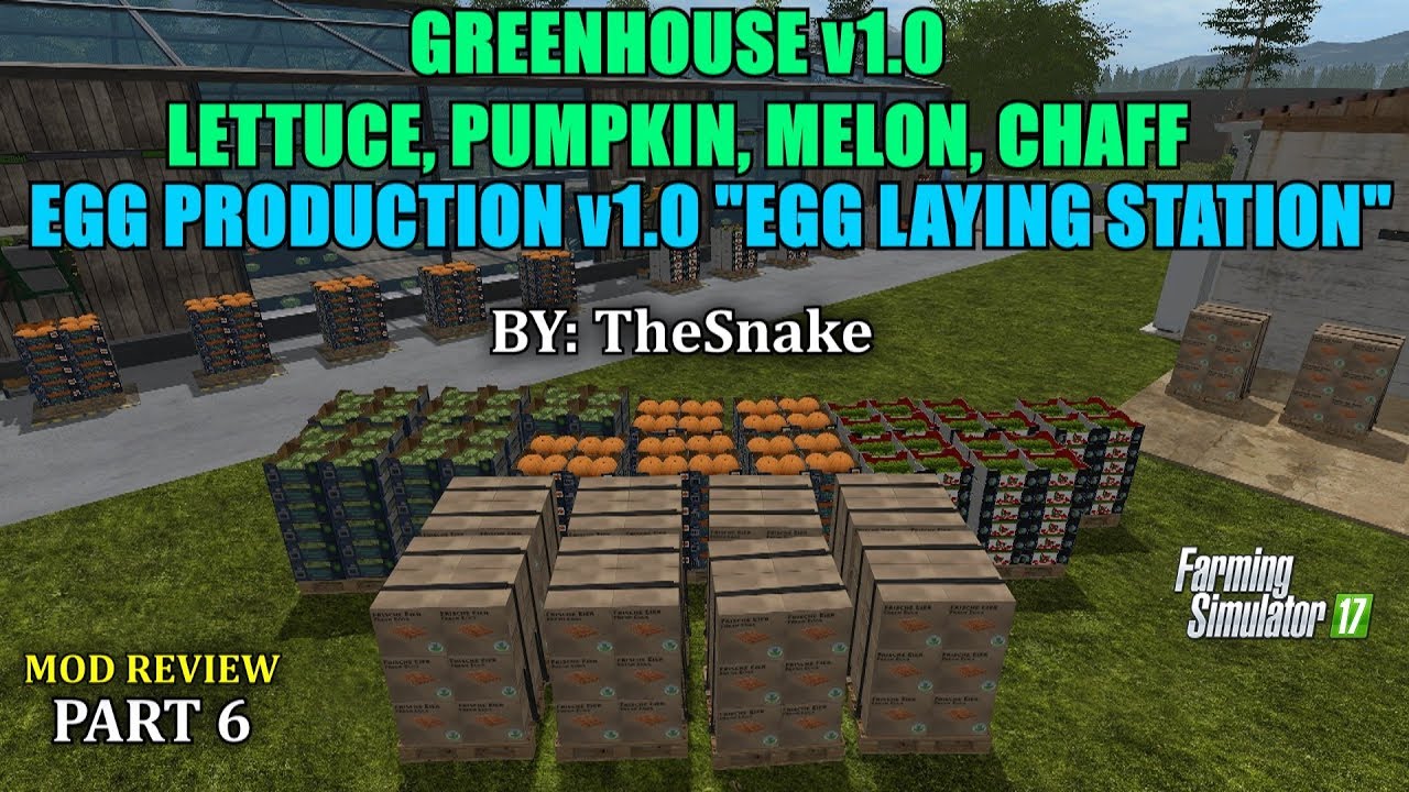 Farming Simulator 17 - Lettuce Greenhouse & Eggs Production Part 6 egg laying station 