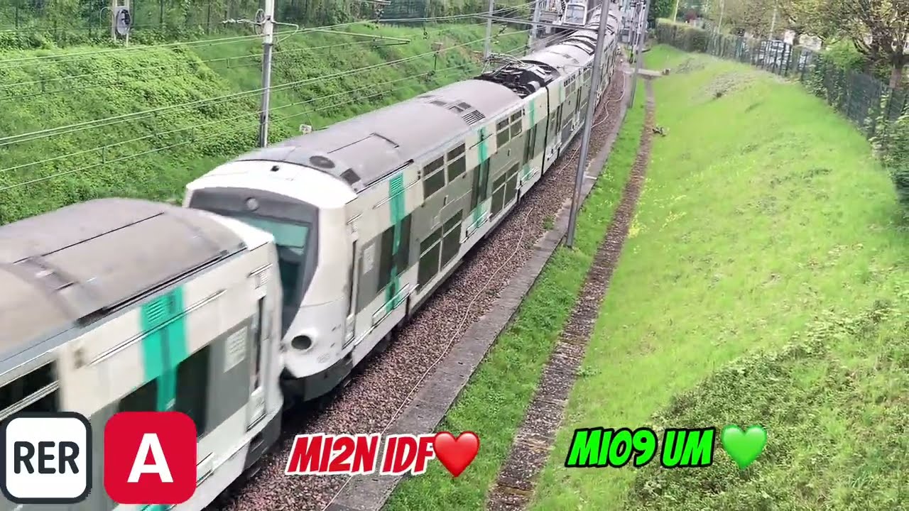 Spot sur le RER A. ( MI09, MI2N IDF,IDFM ).