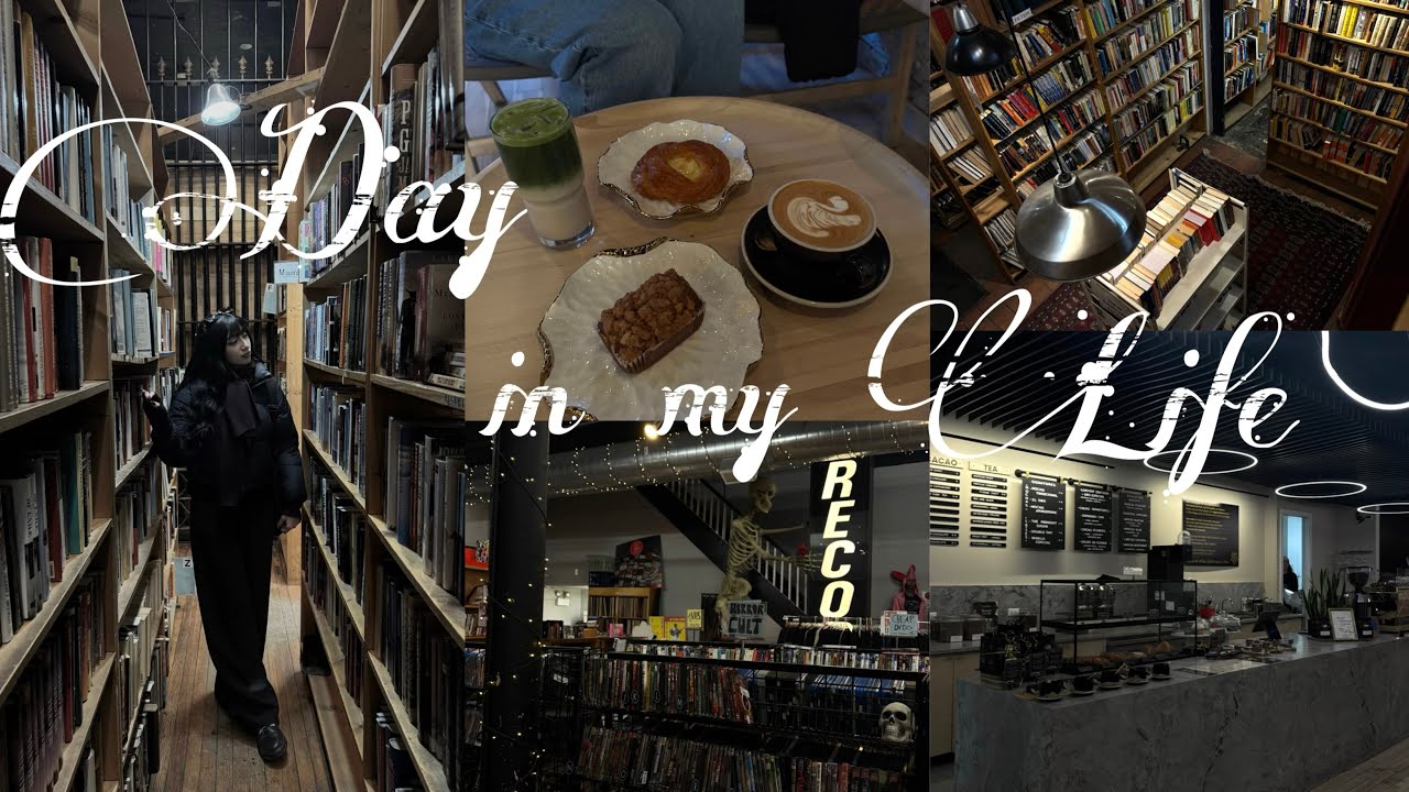 quiet life vlog ☕️ new cafe, bookstores, vintage shops, grwm