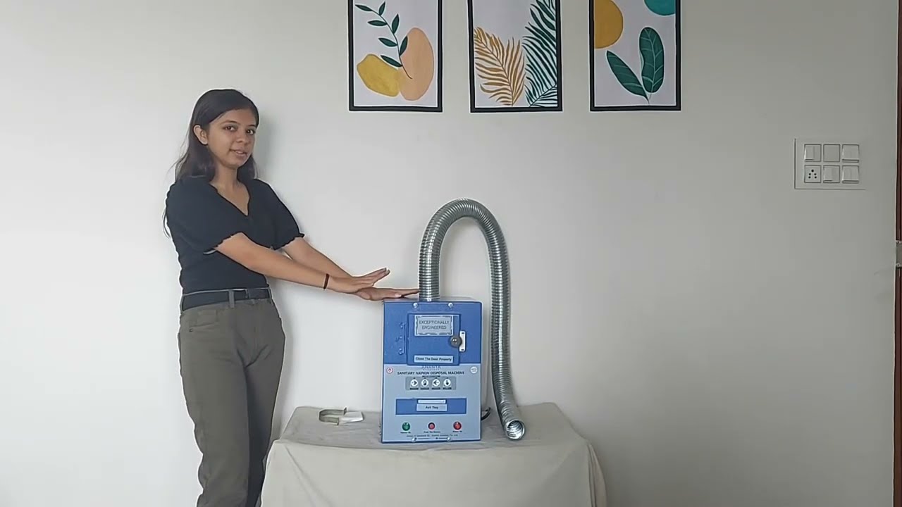 Automatic Sanitary Pad Disposal Machine | Destroys 80-100 Napkins/day (English)