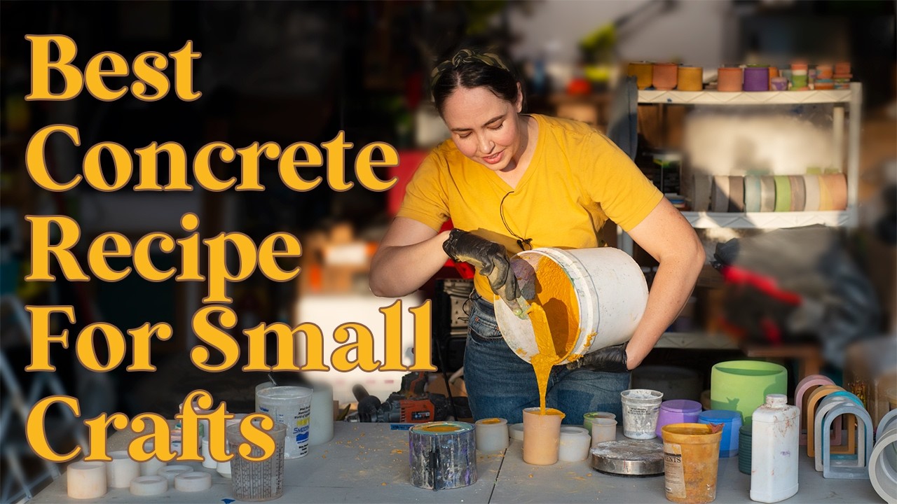 Artisanal Concrete Tutorial: How to make concrete flow by using a water reducer plasticizer