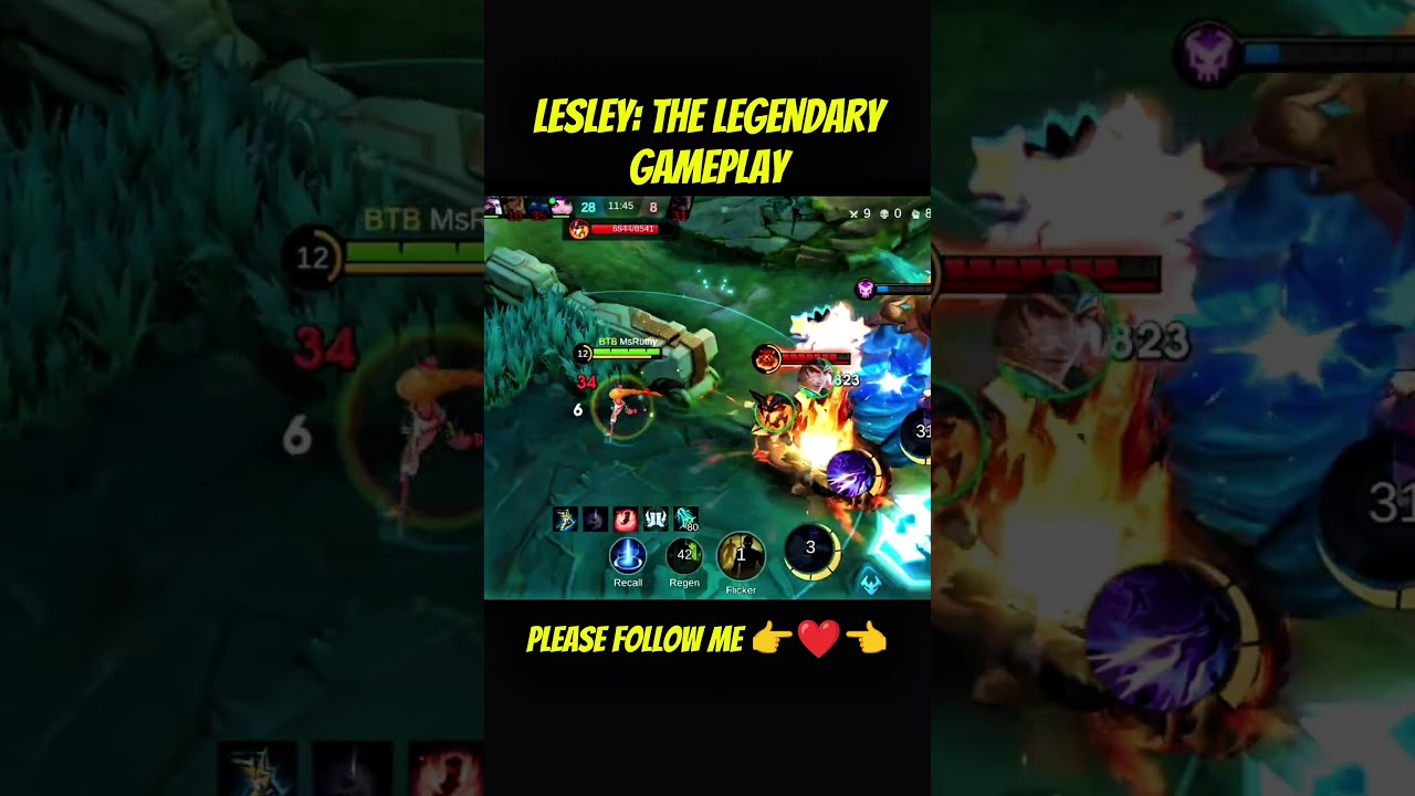 MLBB || Lesley: The Legendary Gameplay #highlights #mobilelegends #mlbb #lesleymlbb #gameplay