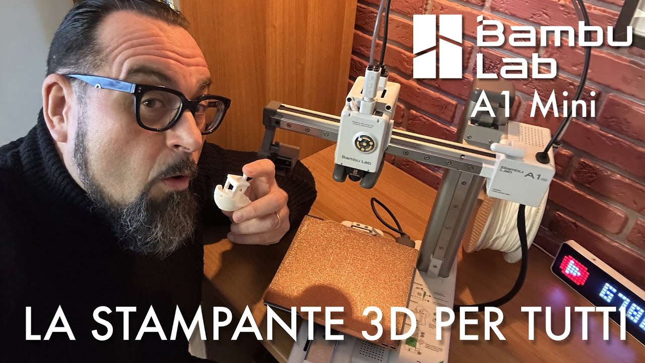 Bambu Lab A1 Mini: La Stampante 3D per Tutti! Facile, Compatta e Veloce