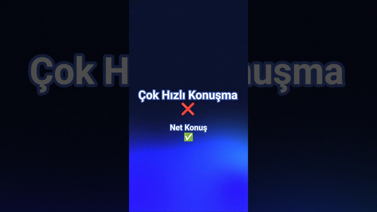 Diksiyon Hatası: &Ccedil;ok Hızlı Konuşmak | Nasıl D&uuml;zeltilir? #diksiyon #etkilikonuşma  #youtubeeğitim